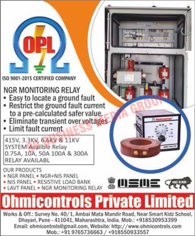 Electrical Relays, Electrical Panels, NGR Monitoring Relays, NGR Panels, NIS Panels, LAVT Panels, NGR NIS Panels, Resistive Load Banks, Electric Control Panels