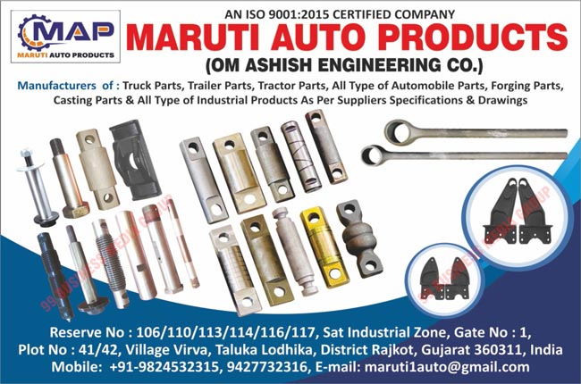 Truck Parts, Trailer Parts, Tractor Parts, Automobile Parts, Forging Parts, Casting Parts, Commercial Vehicle Parts, Automotive Parts, Commercial Vehicle Spare Parts, Automotive Spare Parts, Industrial Products, Forged Automotive Parts, Casting Automotive Parts