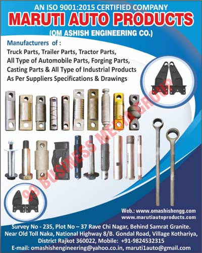 Truck Parts, Trailer Parts, Tractor Parts, Commercial Vehicle Automotive Parts, Automotive Parts, Automobile Parts, Forging Parts, Casting Parts, Commercial Vehicle Automotive Spare Parts, Automotive Spare Parts, Industrial Products, Automotive Forged Parts, Forged Automotive Parts, Automotive Casting Parts, Casting Automotive Parts, Customised Industrial Products, Customized Industrial Products