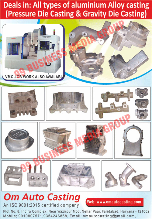 Aluminium Alloy Castings, Pressure Die Castings, Gravity Die Castings