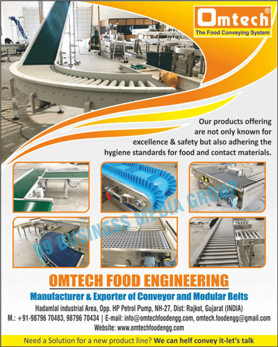 Food Processing Plant Modular Conveyor Belts, Food Processing Plant PVC Conveyor Belts, Food Processing Plants PU Conveyor Belts, Food Containers, Loading Belts, Z-Type Bucket Elevators, Wafer Processing Plant Conveyor Systems, Snacks Processing Plant Conveyor Systems, Fishline Conveyor System, Dehydration Processing Plant Conveyor Systems, Wafer Processing Plants Automation, Snacks Processing Plant Automation, Fishline Automation, Dehydration Processing Plant Automations, Wafer Processing Plant Handling Materials, Snacks Processing Plant Handling Materials, Fishline Handling Materials, Dehydration Processing Plant Handling Materials, Food Processing Plant Wire Mesh Conveyor Belts, Food Conveying Systems, Food Conveyor Belts