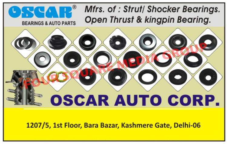 Thrust Bearings, Automotive Bearings, Strut Bearings, Shocker Bearings, Open Thrust Bearings, Kingpin Bearings