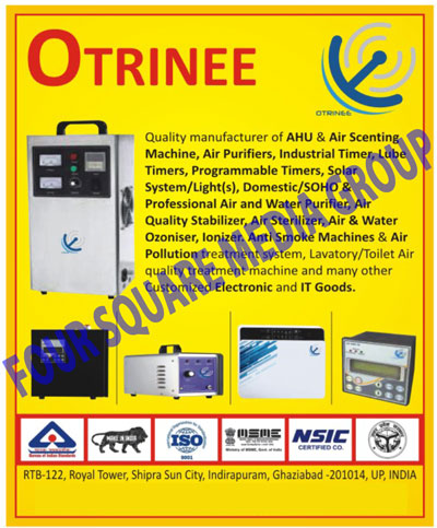 AHU Scent Delivery Machines, Air Purifiers, Industrial Timers, Lube Timers, Programmable Timers, Mobile Chargers, Power Banks, Solar Systems, Solar Lights, Domestic Amplifiers, SOHO Amplifiers, Professional Amplifiers, Speakers, Sound Bars, Home Theater Systems, Electronic Products, IT Products