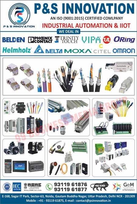 Industrial Automations, Electrical Cables, Electrical Contacts, Servo Drives, Servo Motors, Ethernet Switches, SMPSs, Relay Boards, Slim Relays, Wiring Ducts, Patch Cables, VFDs, PLCs, Fiber Optic LIU Boxes, Profibus Connectors, Profibus Repeaters, Protocol Converters, Ethernet Patch Cables, Media Converters, LIU Boxes, FO Patch Cords, Fan Failure Modules, Oring Diode Modules, Relay Modules, FRC Interface Cables, Interface Modules, Sensor Connector Cables, SMPS Power Supply Units, Din Rails, Enclosures, Cable Glands, Terminal Blocks, Planetary Gearboxes, HMIs, Industrial Automation Cables, Industrial IIOTs, Vfds, Audio Video Cable, Instrumentation Cables, Profibus Cables, Fiber Optic Products, Armoured Cables, BNC Connectors, Industrial Ethernet Switches, Switch Mode Power Supplies, SMPS Power Supplies, Surge Protection Devices, CAT6A Cables, Power Surge Protectors, GIC Products, Profinet Products, Industrial Media Converters, Industrial Relays, DIN Rails, Encoder Cables, Profibus Products, Electrical Fittings, Solar Products, Electrical Connectors, Ethernet Surge Protectors, Electrical Fuses, Lapp Cables, Servo Motors, Servo PLC, Touch Panels, ABS Enclosures, Electrical Relays, Nickel Plated Brass Glands, Flexible Conduits, Integrated Circuits, Solar Surge Protections, Cable Clamps