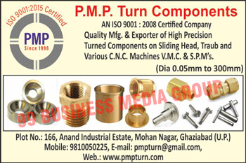 High Precisions Sliding Head Turned Components, Traub CNC Machines, Various CNC Machines, VMC Machines