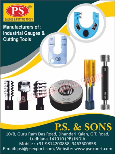 Industrial Gauges Tools, Industrial Cutting Tools