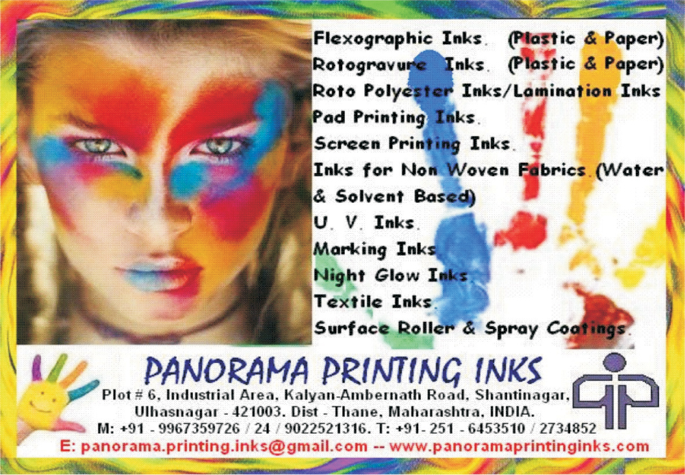 Flexographic Inks, Rotogravure Inks, Roto Polyester Inks, Lamination Inks, Pad Printing Inks, Screen Printing Inks, Water Based Non Woven Fabric Inks, Solvent Based Non Woven Fabric Inks, UV Inks, Marking Inks, Night Glow Inks, Textile Inks, Surface Roller, Spray Coatings