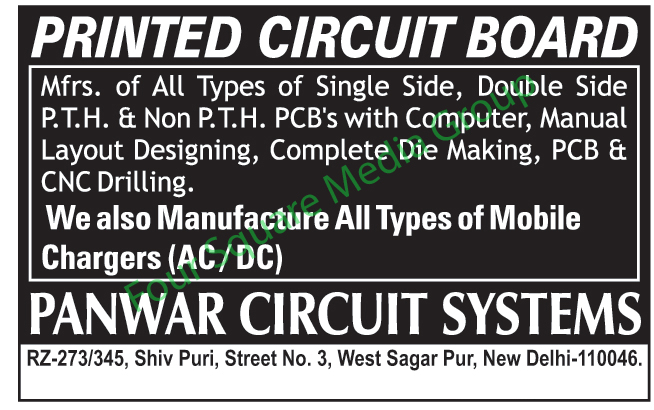 Printed Circuit Boards, Single Side Printed Circuit Boards, Double Side pth Printed Circuit Boards, Non pth Printed Circuit Boards, Computer Layout Designing, Manual Layout Designing, CNC Drilling, AC Mobile Charger, DC Mobile Charger, Chargers, Die Making,Mobile Chargers, PCB, Single Side PCB, Double Side pth PCB, Non pth PCB