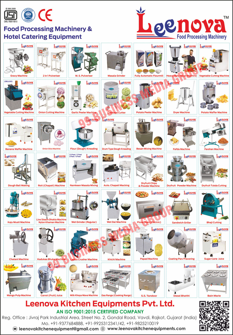 Food Processing Machines, Gravy Machine, Pulveriser Gravy Machines, 2 in 1 Multi Purpose Pulverisers, Domestic Flour Mill Machines, Domestic Atta Chakki Machines, Dryer Machine, Namkin Machine, Peeler Machine, Peeling Machines, Potato Wafer Machine, Vegetable Cutting Machines, Hand Operated Dry Fruit Chips Machines, Flour Kneading Machines, Atta kneading Machines, Live Steam Dhokla Machines, Heavy Duty Mixer Machines, Induction Motors, Dry Fruit Tukda Machines, Chips Machines, Powder Machines, Wet Grinders, MS Pulverisers, Mixer Grinders, Chilly Cutters, Onion Cutting Machines, Flour Mixing Machines, Atta Mixing Machines, Besan Mixing Machines, Steel Body Farsan Machines, Steel Body Namkeen Machines, Potato Wafer Machines, Potato Chips Machines, Potato Peeler Machines, Dryer Machines, Live Steam Dhoklas, Pizza Ovens, Dry Fruit Cutting Machines, Domestic Flour Mill Machines, Banana Waffer Machines, Banana Chips Machines, Namkeen Masala Mixers, Induction Motors, Chilli Cutters, Potato Wafer Making Machine, Wafers Machines, Juicer Machines, Hand Operated Gathiya Machines, Finger Chips Machines, Hand Pressure Juicers, Deep Fryers, Sandwich Grillers, Kadukas Machines, Bhuka Machines, Chatani Machines, Two In One Multipurpose Pulverisers, Chatni Machines, Bar Be Que Grill Machines, Dal Machines, Ladoo Crusher Machines, Mango Juice Machines, Pop Corn Machines, Tandoori Bhatthi Machines, SS Three Sink Units, Stainless Steel Three Sink Units, Stainless Steel 3 Sink Units, Gas Ranges, SS Bain Marie Machines, Stainless Steel Bain Marie Machines, Ice Crusher Machines, Catering Dish Sets, Heavy Duty Mixer Grinders, Potato Peelers, Potato Peeling Machines, Burner Gas Ranges, Three Burners, Chapati Bhatthi Machines, Orange Juicers, Chapati Machines, Roti Machines, Farshan Machines, Dryfruit Cutting Machines, Potato Waffer Machines, Mango Pulp Machines, Pickup Tables, Working Tables, Food Processing Machines, Hotel Catering Equipments, M.S. Pulverizers, Masala Grinders, Fully Automatic Flour Mill Machines, Cabbage Cutter Machines, Onion Slice Machines, Dough Flour Kneading Machines, Drum Type Dough Kneading Machines, Fafda Machines, Dough Ball Making Machines, Namkeen Masala Mixing Machines, Auto Chapati Making Machines, Dry Fruit Chips Machines, Dry Fruit Powder Machines, Kaju Masti Machines, Nylon Khaman Machines, Regular Wet Grinder Machines, Wet Dal Machines, Electric Pizza Ovens, Bhaji Cutting Machines, Kadukas Bhuka Machines, Laddu Crushers Machines, Khichi Machines, Papad Machines, Coating Pans, Flavoring Pans, Sugar Cane Juice Machines, Fruit Carrot Juice Machines, Milk Khoya Mava Machines, Stainless Steel Tandoor Machines, Diesel Bhatthi Machines, Bain Marie Machines