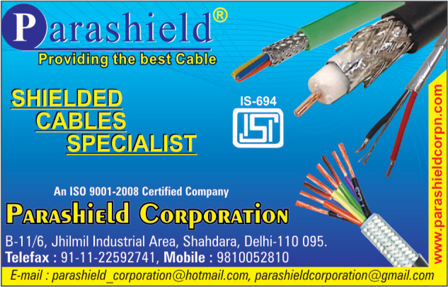 Shielded Cables,Insulated Cables, Co Axial Cables, Audio Cables, Electric Cables, Panel Wires, Electric Wires