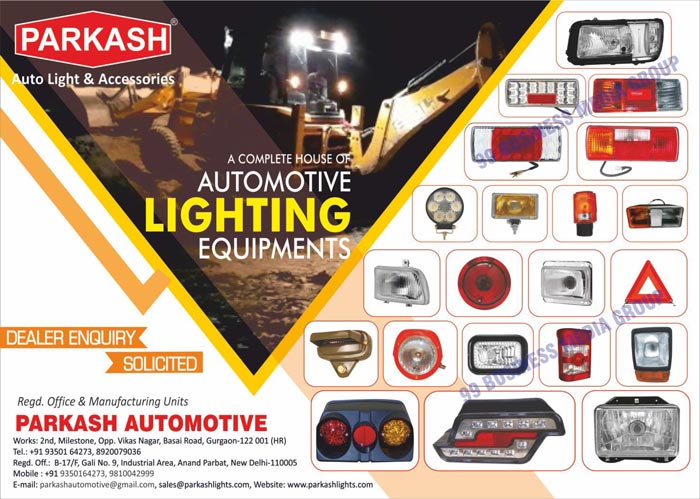 Automotive Lighting Equipments, Auto Lights, Auto Accessories