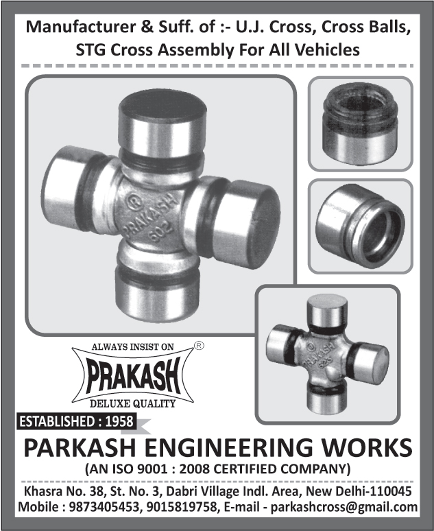 UJ Cross, Cross Balls, STG Cross Assemblies, Steering Cross Assemblies