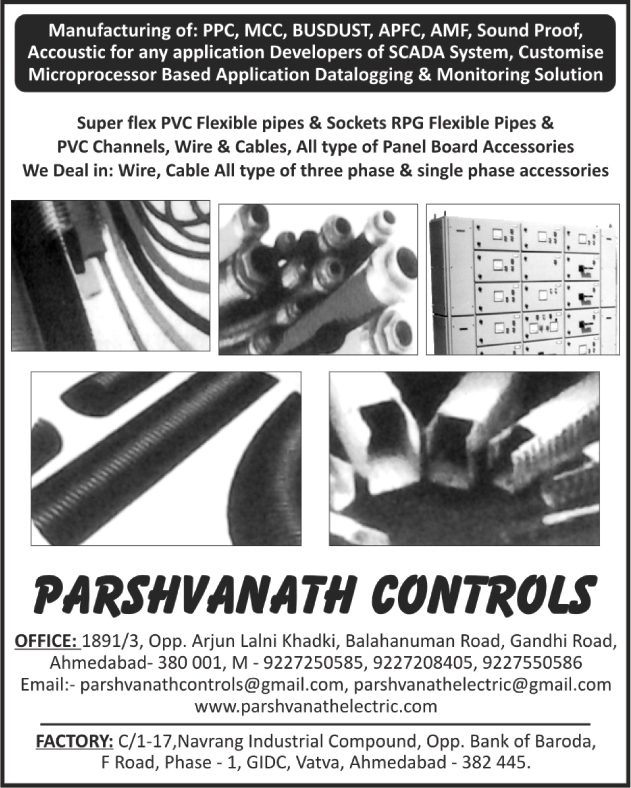 Automation Products, Panel Board Accessories, Injection Moulding Machine Controllers, PCC MCC, Bus Duct, ADG Synchronisation, Drive Panels, PLC Panels, Sound Proof Acoustic, SCADA System Developer, Data Logging Solution, Monitoring Solution,PVC Flexible Pipes, Socket RPG Flexible Pipes, PVC Channels, Wire, Cables, Panel Board Accessories