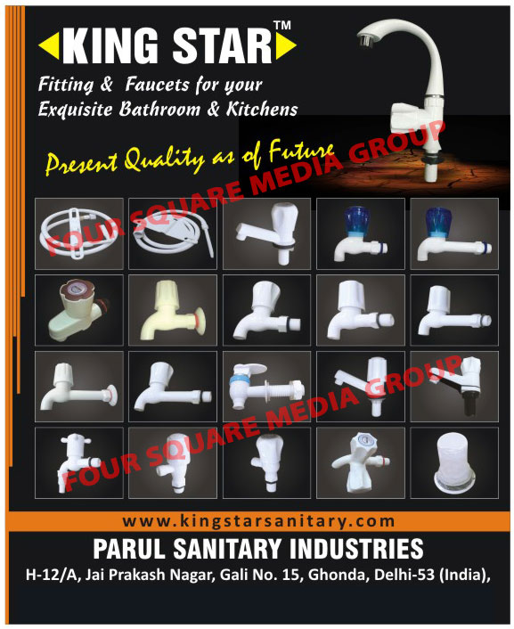 Bathroom Fittings, Kitchen Fittings, Bathroom Faucets, Kitchen Faucets, Bathroom Taps, Kitchen Taps,PVC Fittings, Sanitary Fittings, Garden Pipes, PVC Bib Cock, Bib Cock, PVC Taps, Plastic Taps