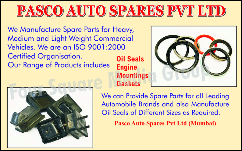 Spare Parts, Oil Seals, Engine Mountings Gaskets