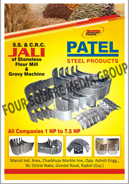 Stoneless Flour Mill Stainless Steel Jali, Stoneless Flour Mill CRC Jali, Gravy Machines