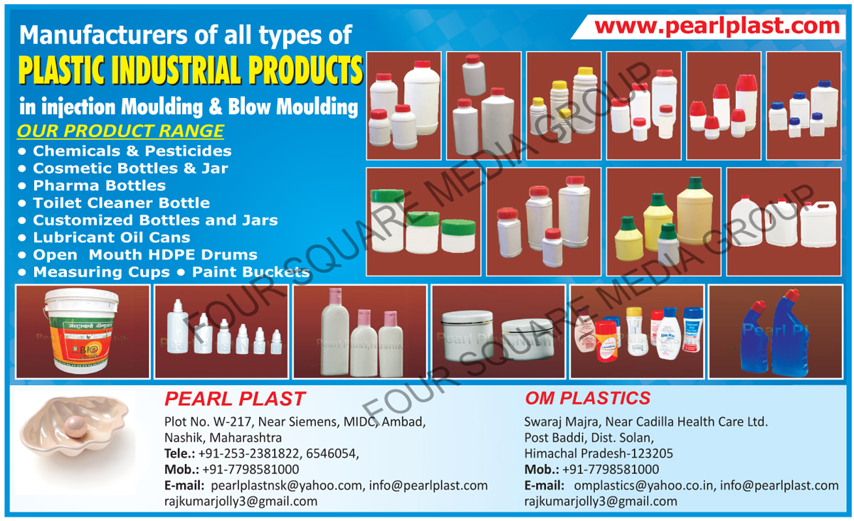 Blow Molded Plastic Industrial Products, Injection Molded Plastic Industrial Products, Chemical Plastic Bottles,  Pesticides Plastic Bottles, Cosmetic Plastic Bottles, Cosmetic Plastic Jars, Pharma Plastic Bottles, Toilet Cleaner Plastic Bottles, Customized Plastic Bottles, Customized Plastic Jars, Lubricant Plastic Cans, Open Mouth HDPE Drums, Plastic Measuring Cups, Paint Buckets, Plastic Chemical Bottles, Plastic Pesticides Bottles, Plastic Cosmetic Bottles, Plastic Cosmetic Jars, Plastic Pharma Bottles, Plastic Toilet Cleaner Bottles, Lubricant Oil Plastic Cans