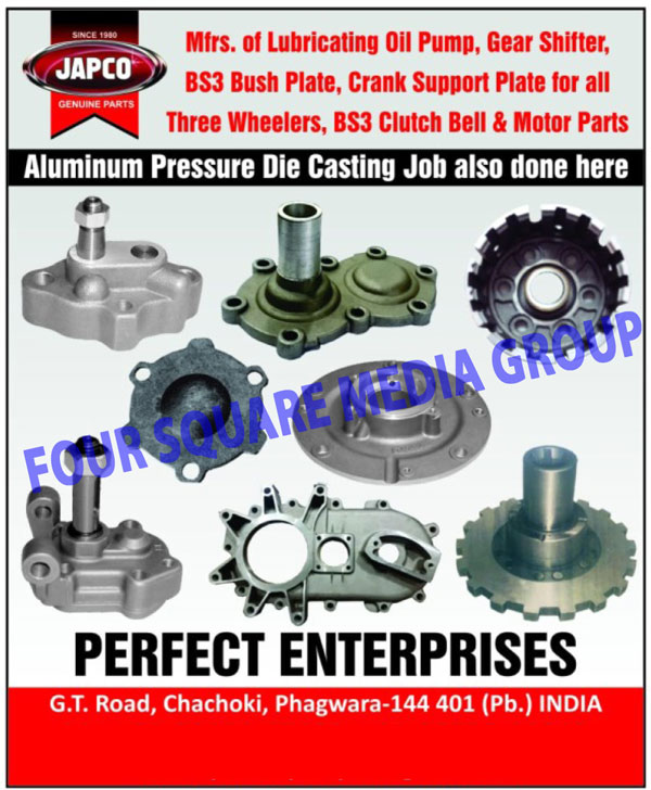 Three Wheeler Lubricating Oil Pumps, Three Wheeler Gear Shifters, Three Wheeler Feed Pumps, Three Wheeler Crank Support Plates, 3 Wheeler Lubricating Oil Pumps, 3 Wheeler Gear Shifters, 3 Wheeler Feed Pumps, 3 Wheeler Crank Support Plates, Ape BS3 Clutch Bells, Aluminium Pressure Die Casting Job Works