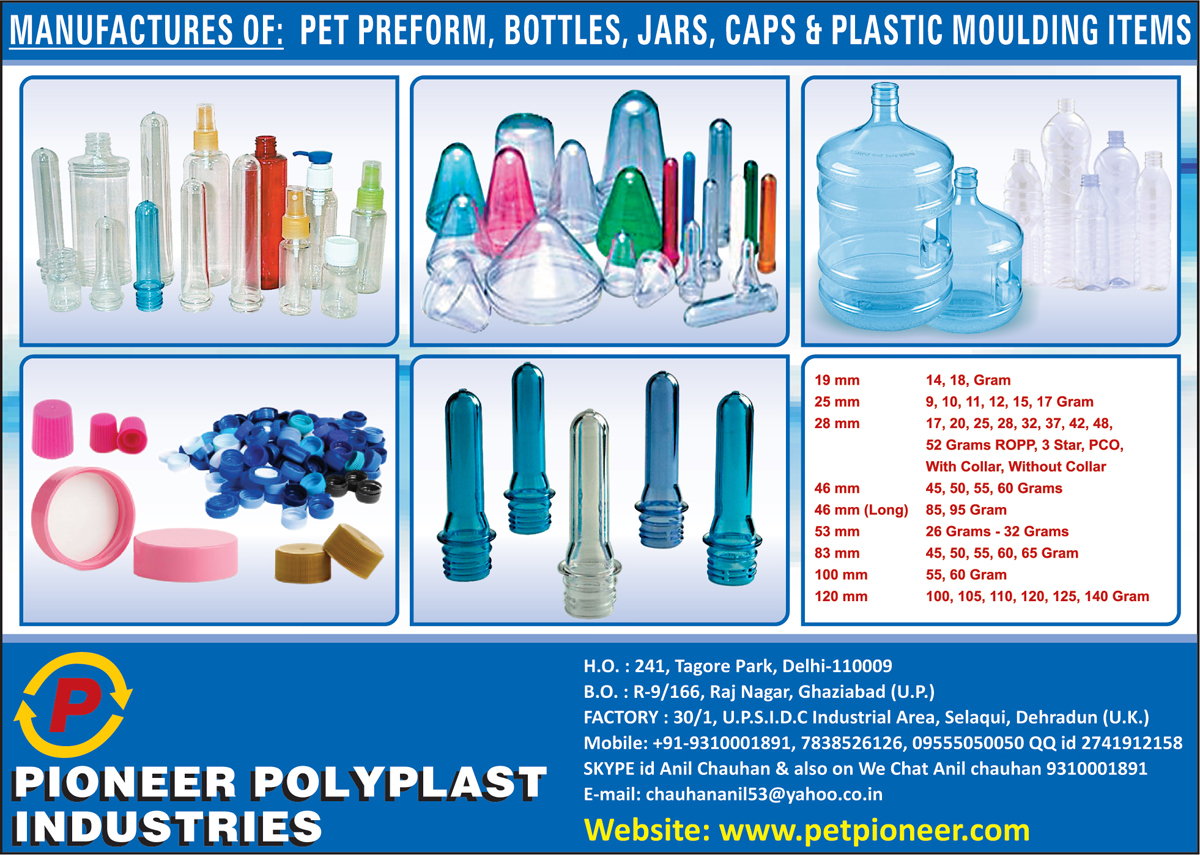 Pet Preforms, Pet Bottles, Pet Jars, Pet Caps, Plastic Moulding Items, Plastic Moulding Products,Pet Products, Pet Bottle Preforms, Pet Jar Preforms, Pet Bottles, Polypropylene Caps