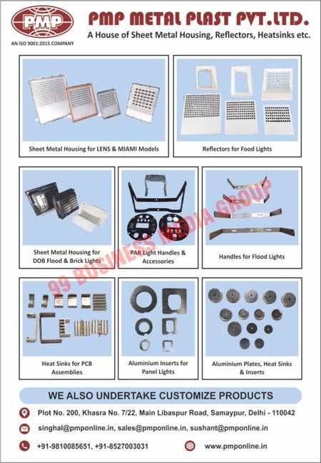 Sheet Metal Housings, Sheet Metal Reflectors, Sheet Metal Heatsinks, LENS Model Sheet Metal Housings, MIAMI Model Sheet Metal Housings, Food Light Reflectors, DOB Flood Light Sheet Metal Housings, DOB Brick Light Sheet Metal Housings, PAR Light Handles, PAR Light Accessories, Flood Light Handles, PCB Assembly Heat Sinks, Panel Light Aluminium Inserts, Aluminium Plates, Aluminium Heat Sinks, Aluminium Inserts