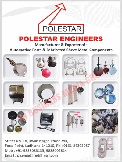 Automotive Parts, Fabricated Sheet Metal Components