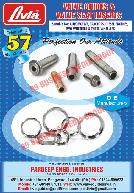 Valve Guides, Valve Seat Inserts,Automotive diesel engines, 3 wheeler Diesel Engines, Automotive Valve Guides, Automotive Valve Seat Inserts, Tractor Valve Guides, Tractor Valve Seat Inserts, Diesel Engine Valve Guides, Diesel Engine Valve Seat Inserts, Three Wheeler Valve Guides, Three Wheeler Valve Seat Inserts, 3 Wheeler Valve Guides, 3 Wheeler Valve Seat Inserts, Two Wheeler Valve Guides, 2 Wheeler Valve Guides, Two Wheeler Valve Seat Inserts, 2 Wheeler Valve Seat Inserts