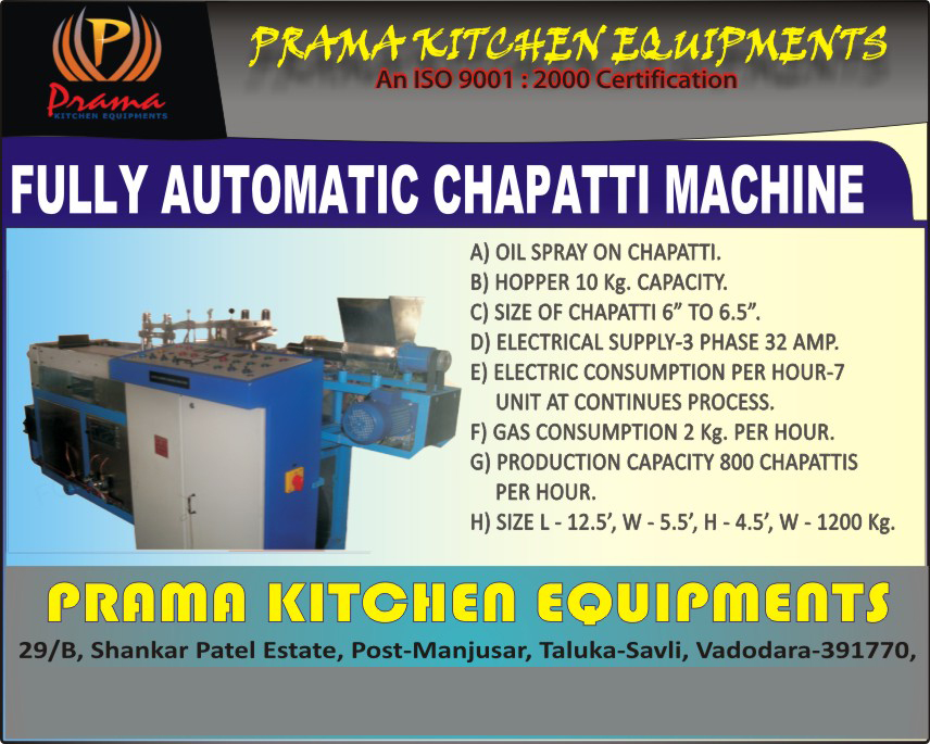 Fully Automatic Chapati Making Machines,Chapatti Making Machine