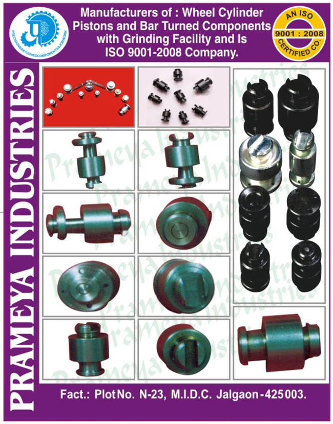 Wheel Cylinder Pistons , Bar turned components