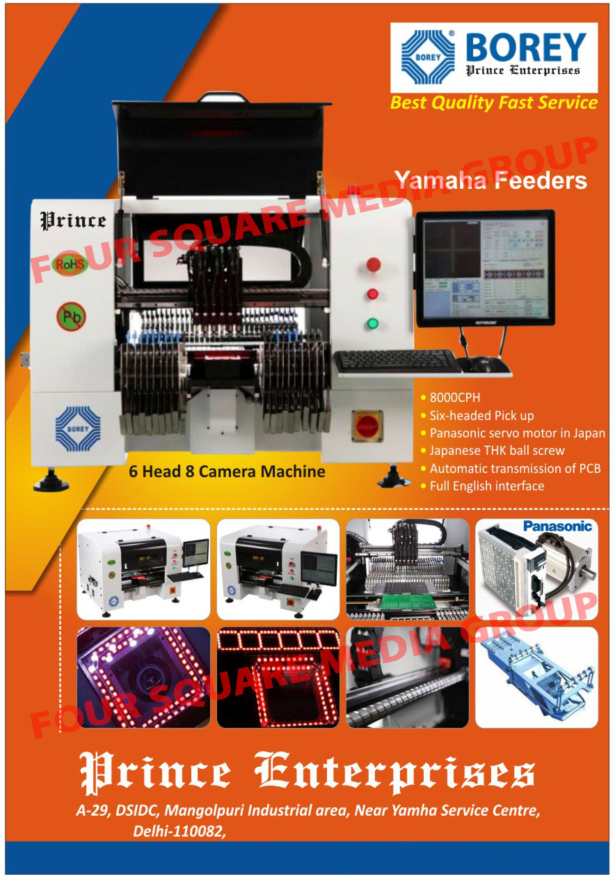 Led Bulbs, Mobile Chargers, SMD, PCB, Printed Circuit Boards, Led Mounting Board DC 4to 12V, AC Led PCB Boards, Ball Screws, Servo Motors, 6 Head 8 Camera Machines, Laser Marking Machines