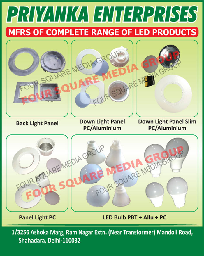 Led Products, Back Light Panels, Down Light Panel PC, Down Light Panel Aluminium, Slim Down Light Panel PC, Slim Down Light Panel Aliminium, Panel Light PC, Led Bulb PBT, Led Bulb Allu, Led Bulb PC