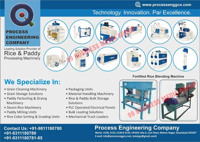 Material Handling Machineries, Rice Mill Machineries, Vertical Bucket Elevators, Belt Conveyors, Screw Conveyors, Drag Chain Conveyors, Paddy Processing Units, Rice Processing Units, Seed Pants, Color Sorter, Grain Storage Silos, Paddy Processing  Machineries, Grain Cleaning Machineries, Grain Storage Solutions, Paddy Parboiling Paddy Drying  Machineries, Steam Rice  Machineries, Paddy Milling Units, Rice Color Sorting Units, Grading Units, Packaging Units, Material Handling Machineries, Rice Bulk Storage Solutions, Paddy Bulk Storage Solutions, Plc Operated Electrical Panels, Bulk Loading Solutions, Mechanical Truck Loaders, Fortified Rice Blending Machines