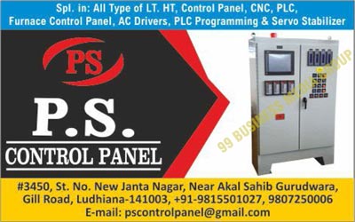 LT Control Panels, HT Control Panels, PLC Control Panels, Furnace Control Panels, Cranes, Lifts, Special Purpose Machines, Power Factors, AC Drives, PLC Programmings, Servo Stabilizers, Fuel Pump Panels, Industrial Panels, CNC Panels