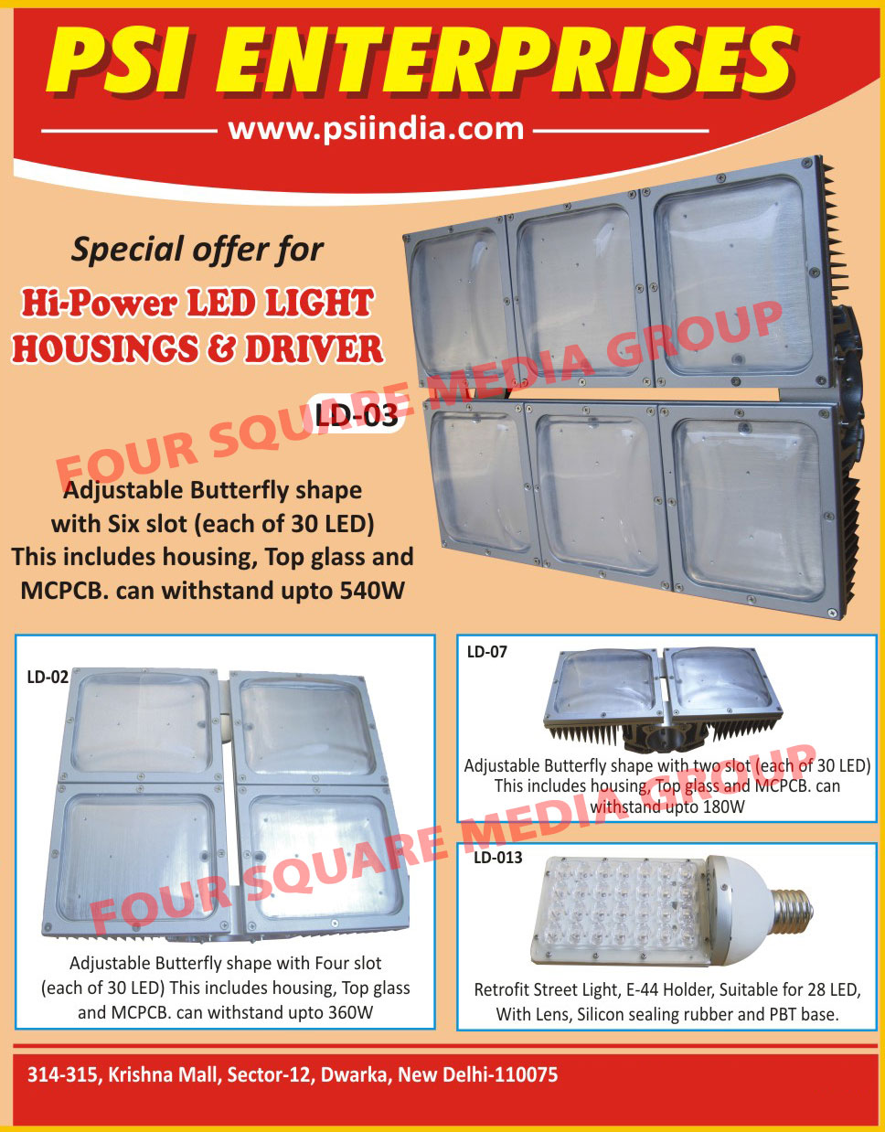 Led Light Housings, Led Drivers,Drivers, Street Lights, Down Lights