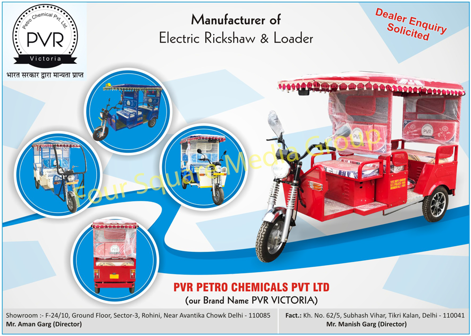 Electric Rickshaw, E Loader, E Rickshaw