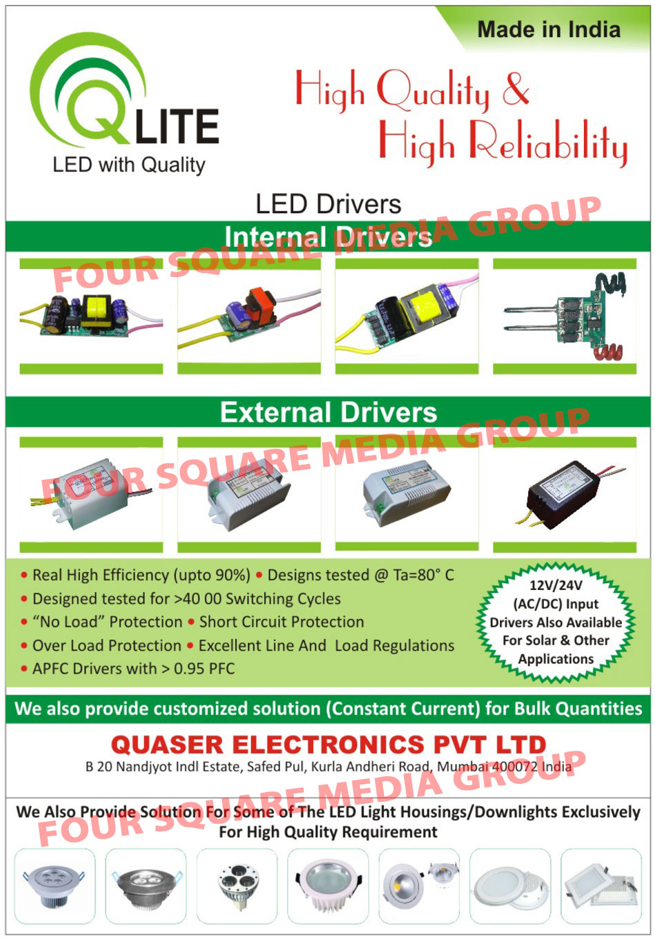 Led Drivers, AC Drivers, DC Drivers, AC DC Drivers, Internal Led Drivers, External Led Drivers, Solar Led Drivers