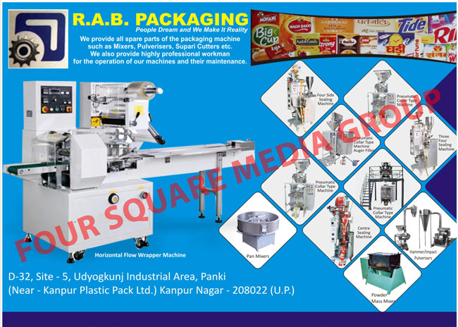 Packaging Machine Spare Parts, Mixer Spare Parts, Pulveriser Spare Parts, Supari Cutter Spare Parts, Four Side Sealing Machines, Pneumatic Collar Type Machines, Pneumatic Collar Type Auger Filler Machines, Three Four Sealing Machines, Pan Mixers, Centre Sealing Machines, Center Sealing Machines, Hammer Pulverisers, Impact Pulveriser, Powder Mass Mixers, Horizontal Flow Wrapper Machines