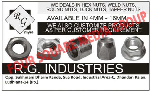 Hex Nuts, Weld Nuts, Round Nuts, Lock Nuts, Tapper Nuts