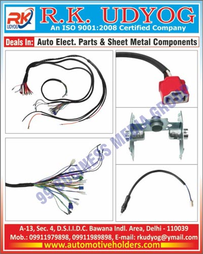 Automotive Sheet Metal Components, Auto Electrical Parts, Automotive Electrical Parts, Two Wheeler light Bulb Holders, Hero Honda Head Lamp Holders, Two Wheeler Lamp Holder Tubes, Honda Head Lamp Holders, Suzuki Light Indicator Holders, Boxer CT Light Indicator Holders, Splendor Light Indicator Holders, Two Wheeler Amp Meter Housings, BULLET Head Light Holders, Double Point Holder Tubes, Two Wheeler Compact Holders, Two Wheeler 29mm Holder Tubes, Hero Honda Indicator Holders, Bajaj Platina Indicator Holders, Automotive Light Holders, Three Chambers, Tata Aces, Indicator Holders, Splendor Indicators, Hero Honda Indicators, Bajaj Platinas, Shine Unicorns, Bike Indicator Stay Locks