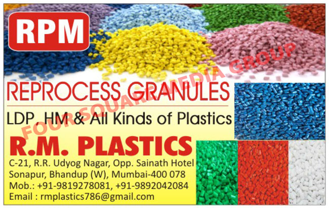 Reprocess Granules, LDP Granules, HM Granules, Plastic Granules