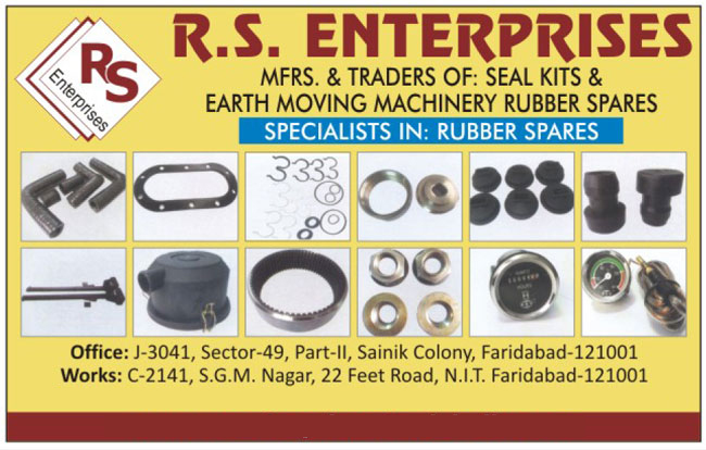 Seal Kits, Earthmoving Machine Rubber Spare Parts