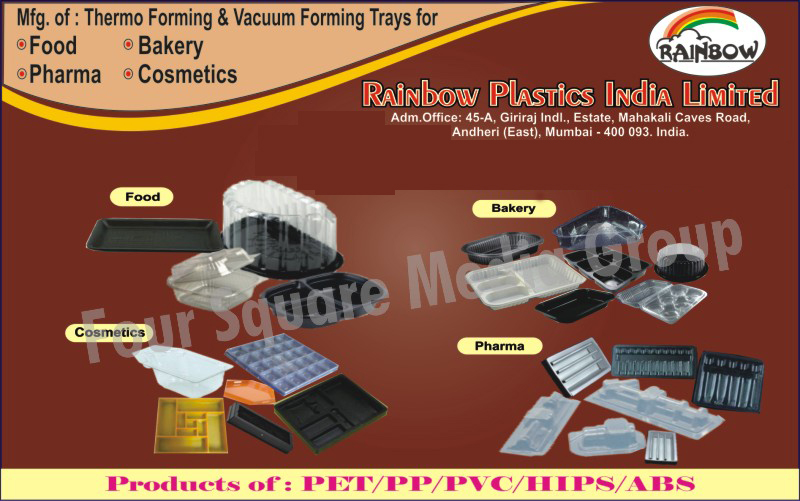 Thermoforming Trays, Vacuum Forming Trays