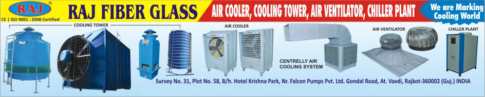 Air Coolers, Cooling Towers, Air Ventilators, Chiller Plants, Centrally Air Cooling Systems