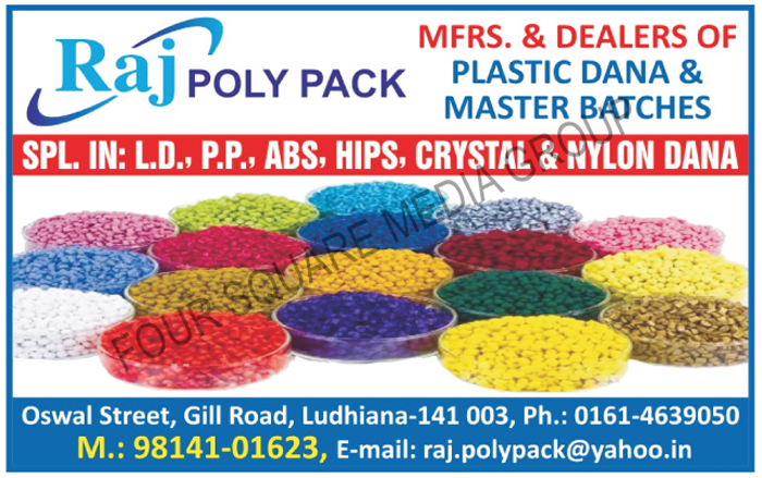 Plastic Granules, Master Batches, LD Granules, PP Granules, ABS Granules, HIPS Granules, Crystal Granules, Nylon Granules