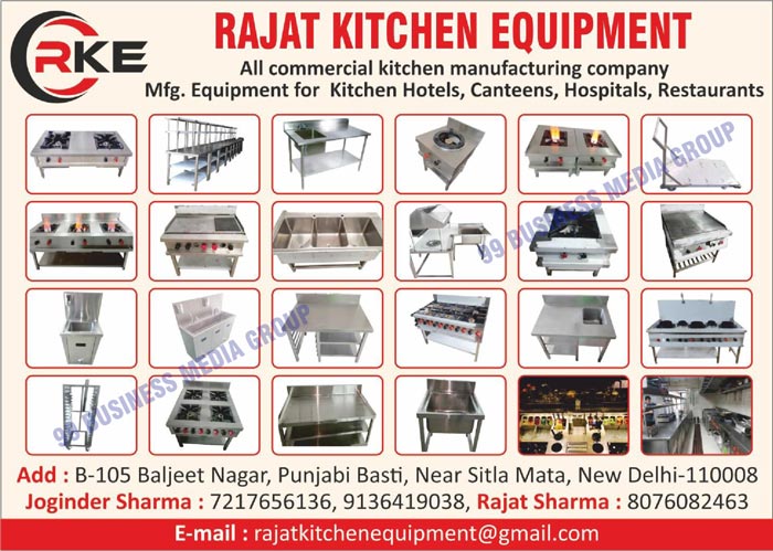 Kitchen Hotel Commercial Kitchen Equipments, Commercial Canteen Kitchen Equipments, Commercial Hospital Kitchen Equipments, Commercial Restaurants Kitchen Equipments, Commercial Kitchen Equipments