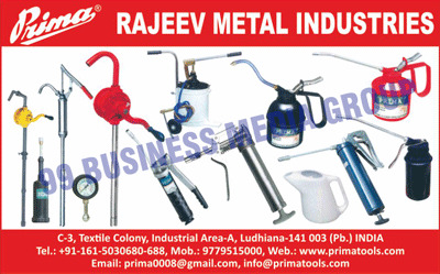 Lubrication Equipments, High Pressure Metal Oil Cans, Heavy Duty Pressure Oil Cans, Push Type Grease Guns, Push Type Hand Oil Guns, Suction Oil Guns, C Oil Guns, Grease Nipples, Grease Cups, Grease Gun Accessories, Silicon Guns, Caulking Guns, Funnels, Mini Pistol Grease Guns, Medium Size Lever Type Grease Guns, Lever Type Grease Guns, Bucket Grease Pump Trollies, High Pressure Grease Control Guns, Hand Rotary Pumps, Heavy Duty Hand lever Action Pumps, Grease Filler Pumps