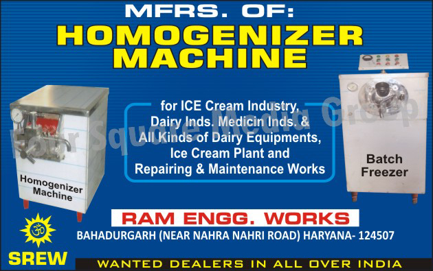 Homogenizer Machines, Ice Cream Industry Homogenizers, Dairy Industry Homogenizers, Medicine Industry Homogenizers, Ice Cream Plant, Dairy Equipments, Ice Cream Plant Repairing Services, Ice Cream Plant Maintenance Services, Dairy Equipment Repairing Services, Dairy Equipment Maintenance Services, Batch Freezers, Pasteurised Wet, Edging Wet