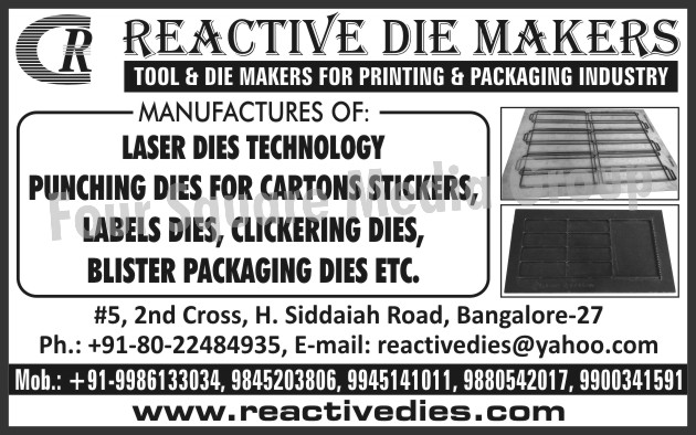 Carton Sticker Punching Dies, Labels Dies, Clicking Dies, Blister Packaging Dies, Printing Industry Die Makers, Packaging Industry Die Makers