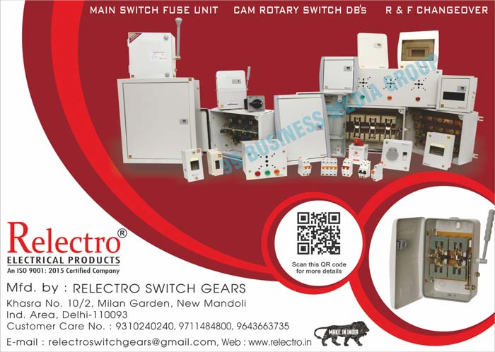 Main Switch Fuse Units, Cam Rotary Switch DBs, R Changeovers, F Changeovers 