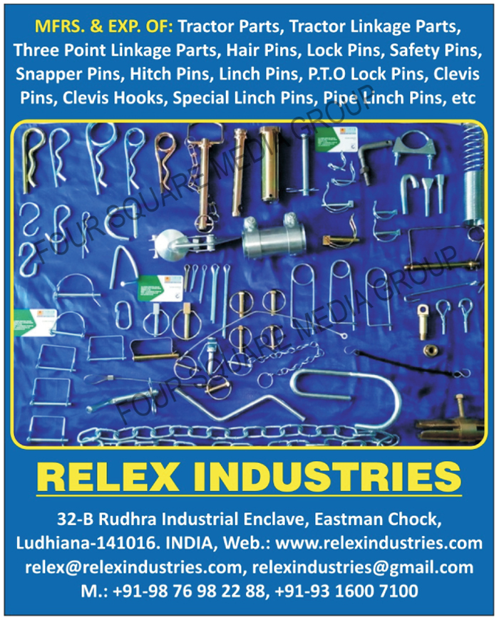 Tractor Parts, Tractor Linkage Parts, Three Point Linkage Parts, Tractor Pins, Tractor Hair Pins, Tractor Lock Pins, Tractor Safety Pins, Tractor Snapper Pins, Tractor Hitch Pins, Tractor Linch Pins, Tractor PTO Lock Pins, Tractor Clevis Pins, Tractor Special Linch Pins, Tractor Pipe Linch Pins, Tractor Clevis Hooks