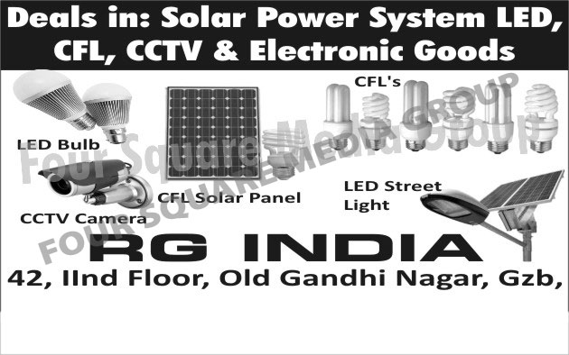 Led Lights, Led Bulbs, Led Street Lights, CFL, CCTV Camera, CFL Solar Panels, Electronic Goods